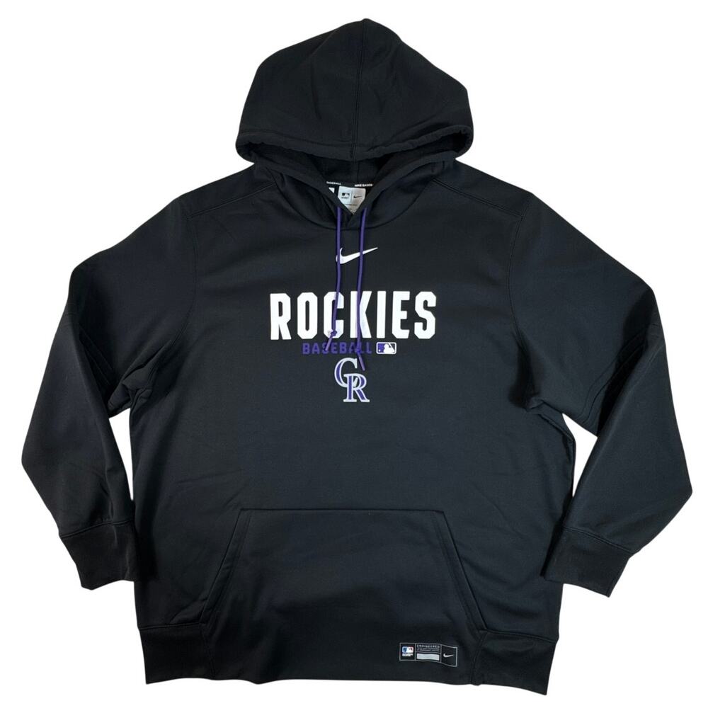Nike Colorado Rockies Clint Hurdle #55 2025 Team Issued Therma-FIT Hoodie 2XL